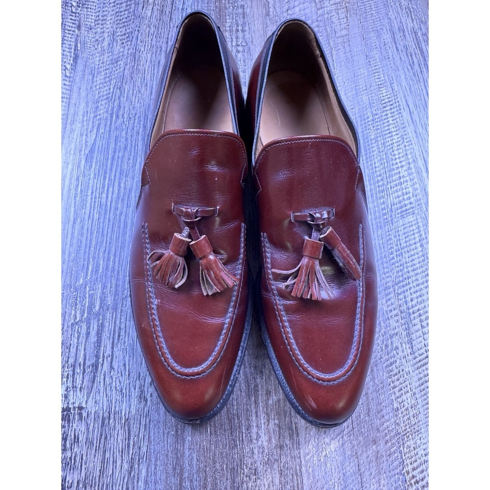Allen Edmonds Ethan Tassel Loafers Men's Size 9AA Burgundy Derby Graduation Prep